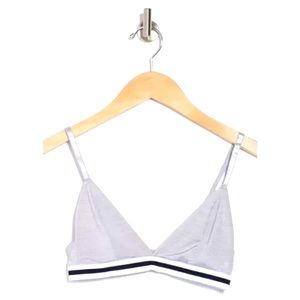 French Affair Bra, Size Large, Gray, Adjustable Straps, NEW